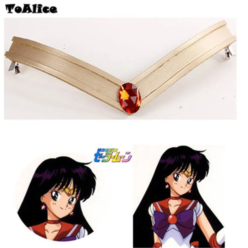 100% ручная работа головной убор Sailor Moon Tiara Mars Hino Rei повязка на голову 25 лет японский