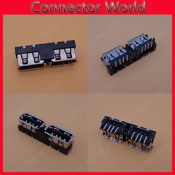 

3pcs/lot Double 2.0 USB Jack Connector for Asus K40AB K40IN K40IJ K50AB K50IN K51AB K70AB K70AF K70IJ X8AIN motherboard USB Port