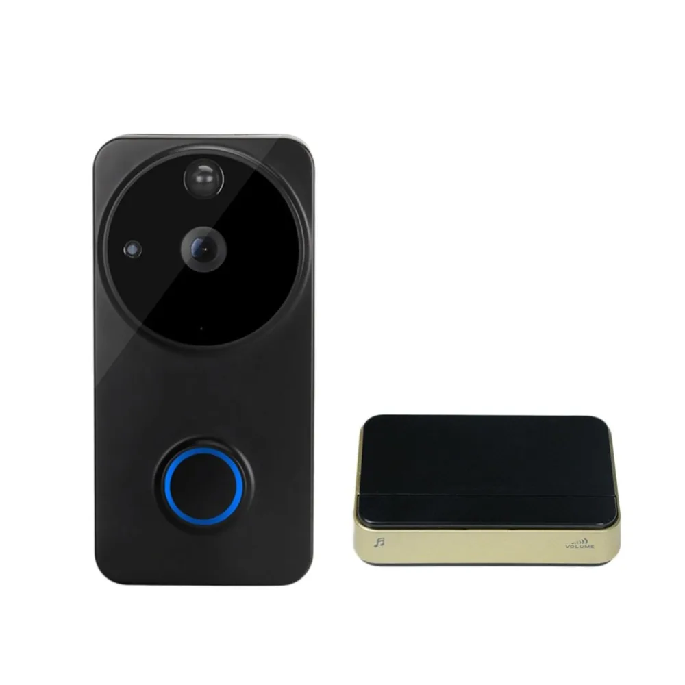 

WF04 Smart Video Doorbell Wi-Fi Infrared Night Vision Wireless Voice Connection Doorbell Home Electronic Cat Eye