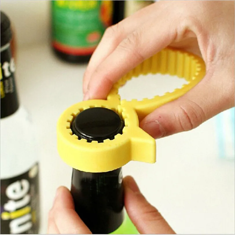 1pc Silicone Anti slip Can Lid Screw Bottle Opener 2 Size Screw Opener