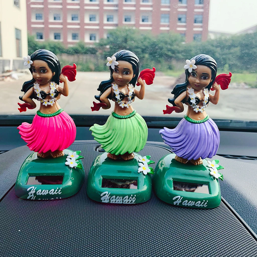    LULU PARTY GIRL SOLAR POWER HEAD BOBBING CAR DASHBOARD BOBBLEHEADS STATUES TOY HOME CAR OFFICE DANCER GIRL