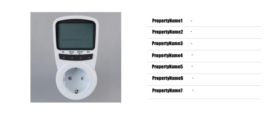 TS-1500 Electronic Energy Meter LCD Energy Monitor Plug-in Electricity Meter for EU Plug Monitor Worldwide Store