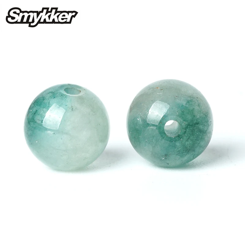 Pretty 10 mm Vert naturel jade Pierres Précieuses Perles Collier 36 in long PN556 environ 91.44 cm