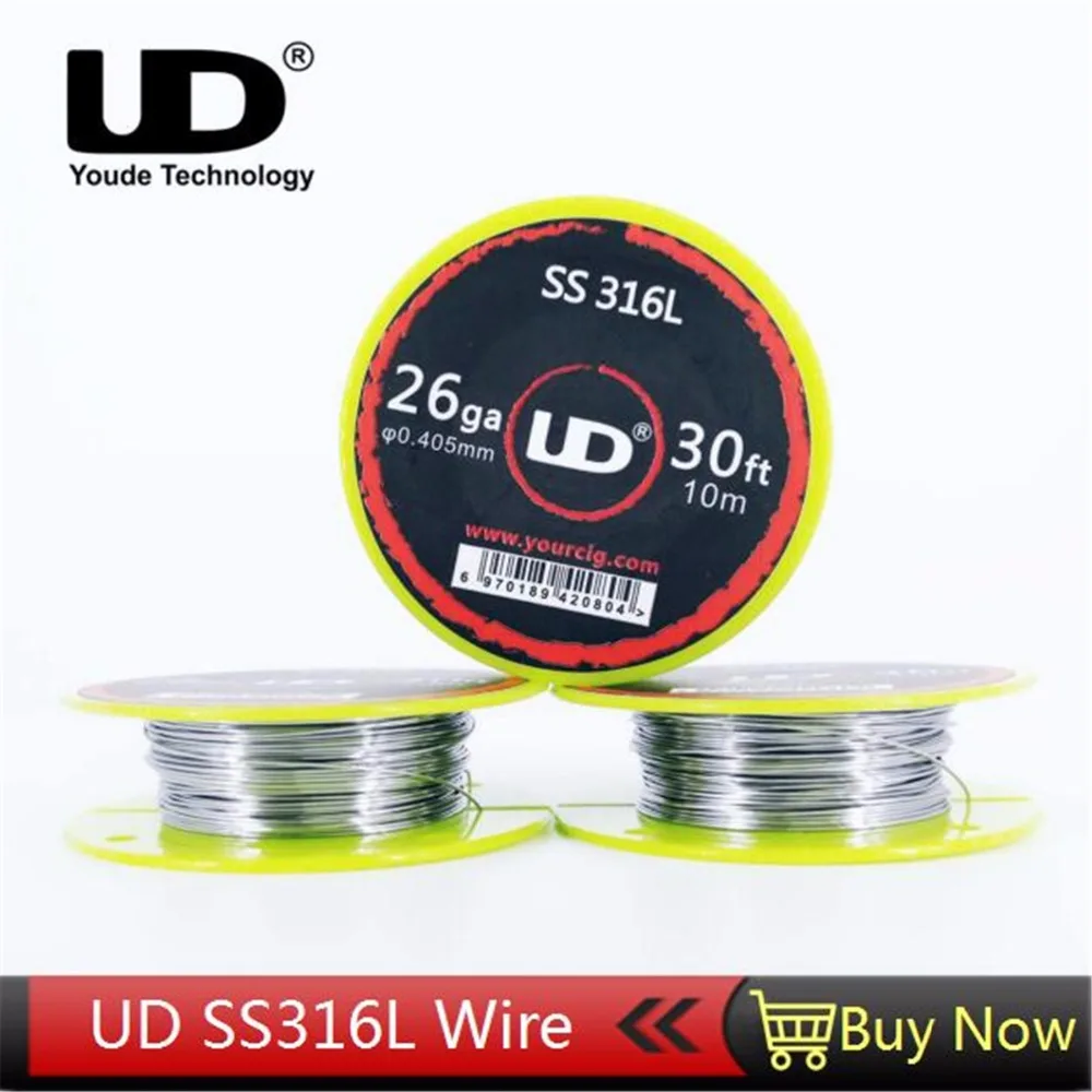 Original UD SS316L Wire 24ga 26ga 28ga 30ga 32ga (10m/roll) Stainless