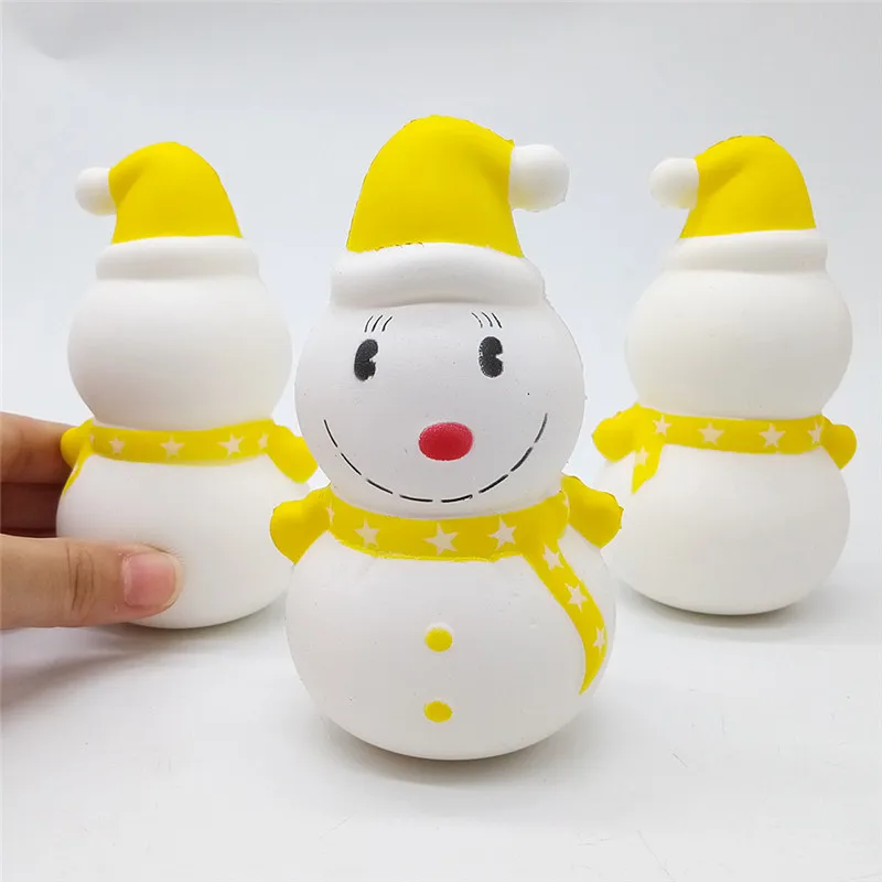 New Funny Christmas Squishy Slow Rising Toys Cute Cartoon Santa Claus Snowman Xmas Penguin Squishies Squeeze Stress Relief Toy (4)