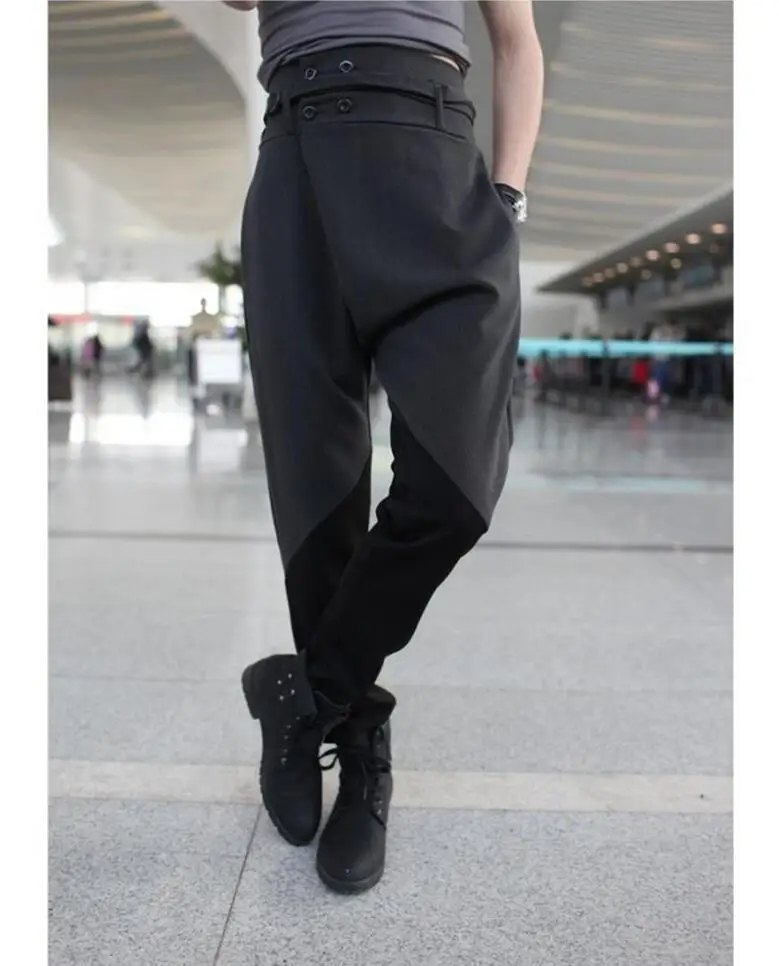 Новинка, Дизайнерские широкие брюки, мужские винтажные прямые брюки, брюки, Корейская версия, Свободные повседневные одноцветные шаровары