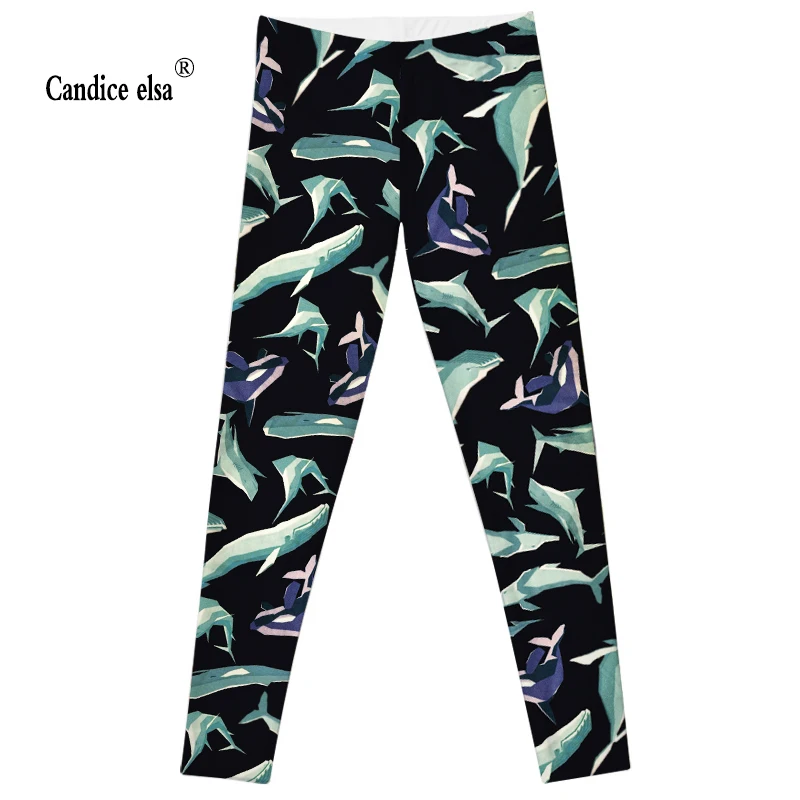 

Leggings 2016 Fashion Plus Size Sexy Extra-terrestrial Digital Printing Fitness Size S-4XL Drop Shipping new shark