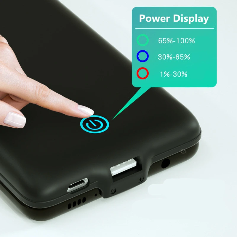 Battery Case Cover 7000mAh Portable Power Bank Pack Ultra Slim Fast Charger for Samsung Galaxy A8s Charging Case Battery Case Cover 7000mAh Portable Power Bank Pack Ultra Slim Fast Charger for Samsung Galaxy A8s Charging Case