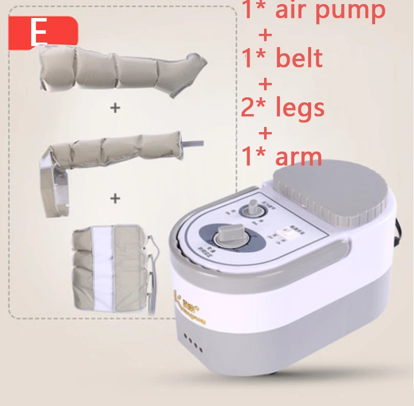 Pneumatic Leg Massager Kneading Foot Leg Massage Instrument Electric Air Wave Pressure Physiotherapy Massage - Цвет: E