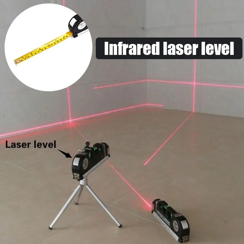 Линейка-уровень измерения углов строительных площадок прочный черный крепкий угловой манометр игровой лазерный уровень
