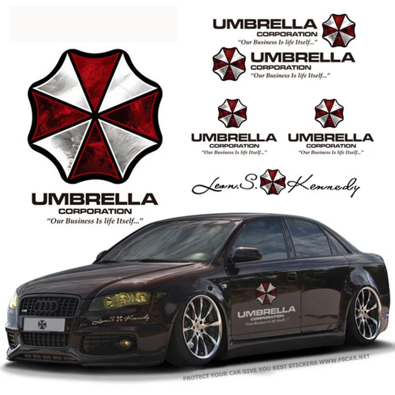 35/50/75/90 см цветная пленка Umbrella Corporation биологическая опасность Стайлинг автомобиля