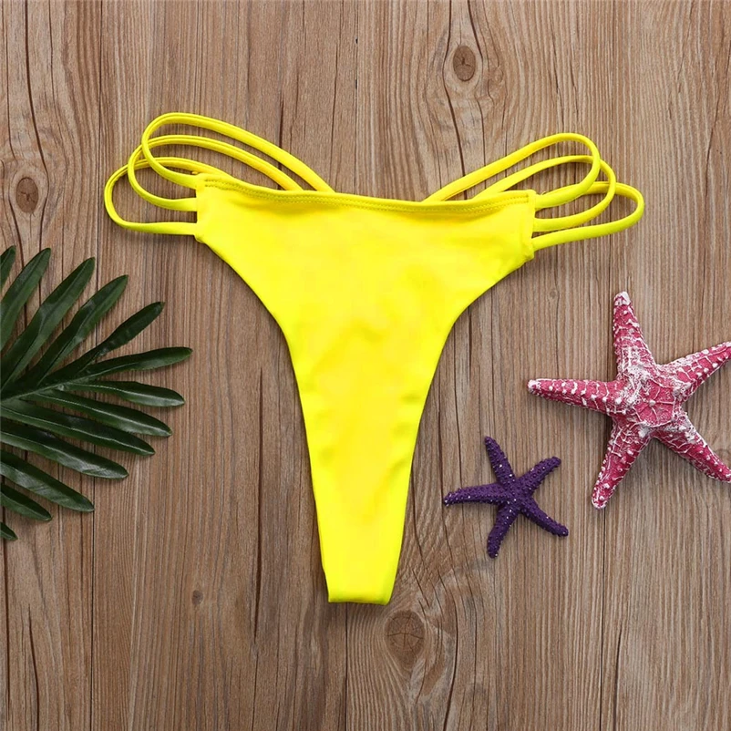 2018 New Black V Shape Sexy Bikinis Bottom Women Swimwear Swimsuit Trunk Tanga Micro Briefs Panties Underwear #FS#4JN28 (36)