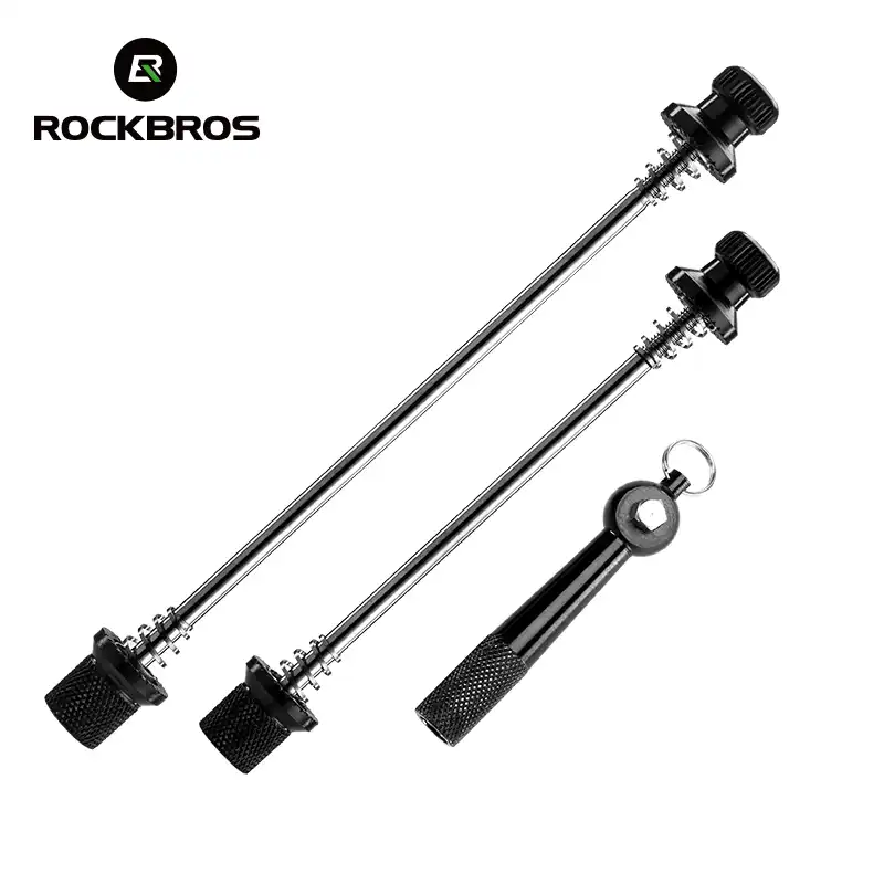 ROCKBROS QR сверхлегкие защиты от угона шашлык дорожный велосипед MTB колеса блокировка безопасности велосипедный быстрый релиз QR велосипедная частей 5 цветов - изображение