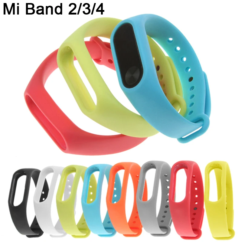 Ремешок силиконовый для Xiaomi Mi Band 3 6 5 4 2 M4 M3 M2 аксессуары часов | Электроника