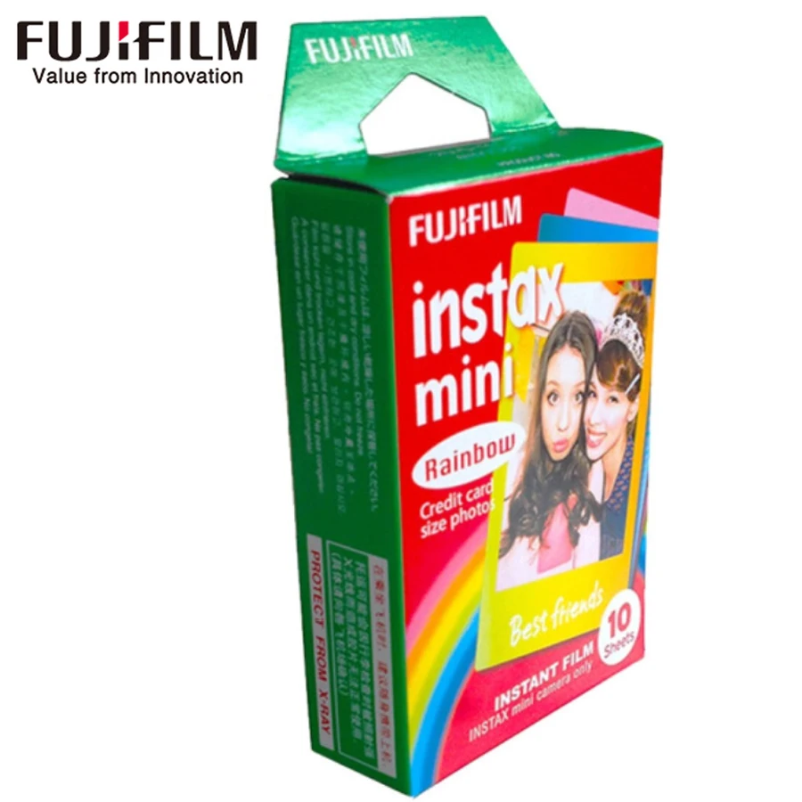 10 листов Fujifilm Fuji Instax Mini 8 пленка Радуга мгновенная камера для 8 7 s 7 50 s 50i 90 25 dw Share SP-1 камера фотобумага