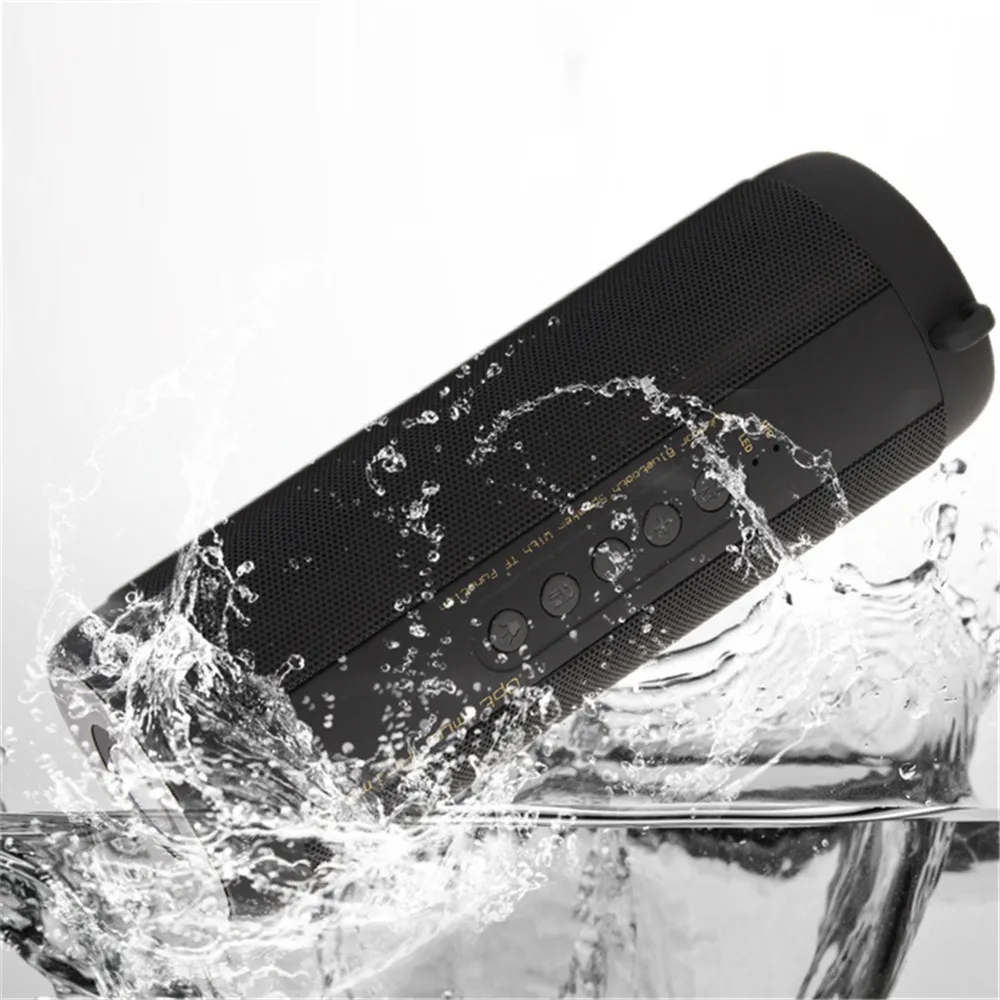 

T2 Bluetooth Speaker Waterproof Portable Outdoor wireless mini Speaker Support TF card FM Stereo Hi-Fi Mini Column Box Speaker