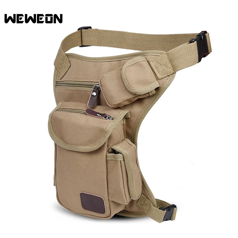 New Arrival Men Canvas Military Travel Motorcycle Riding Fanny Pack ...