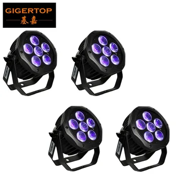 

TIPTOP 4 X Wireless DMX led uplight 6x18w rgbwa uv battery led par light cartonb box packing cheap price ce rohs certification