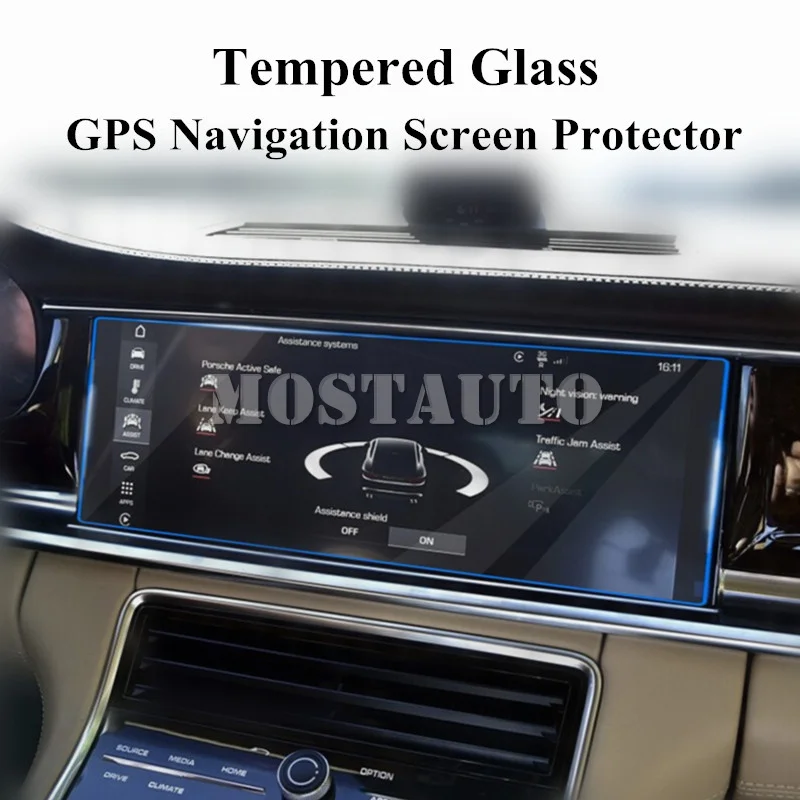 

For Porsche Panamera Tempered Glass GPS Navigation Screen Protector 2017-2018 1pcs
