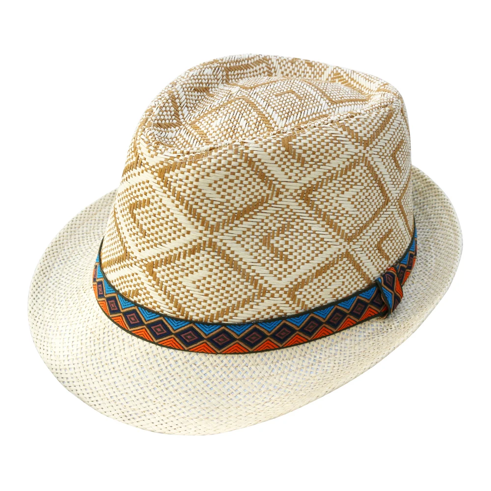 Sun Hat LNPBD Hot Summer Women Men Straw Sun Hat Elegant Queen Homburg Gentleman Hat Beach Cap Panama