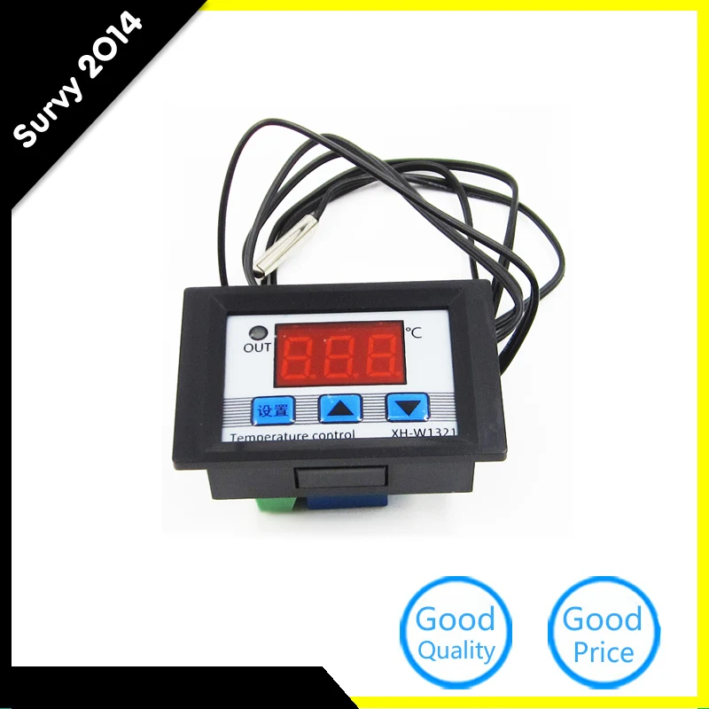 

1Pcs DC 12V 10A Digital LED Temperature Controller Thermostat Control Switch + Probe