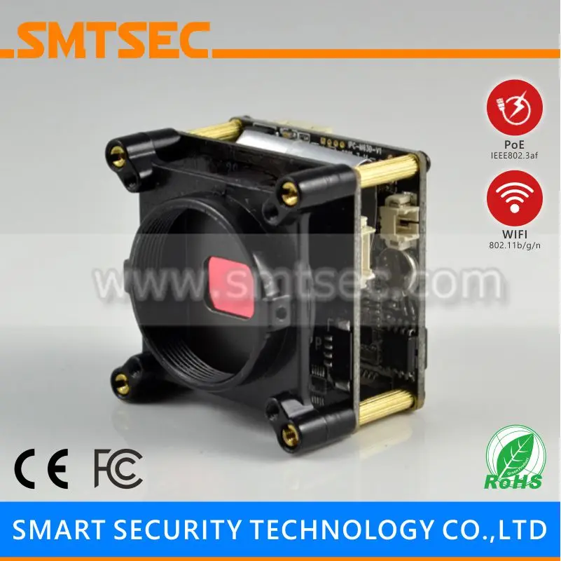 SMTSEC SIP-E178AWP 1/1. 8 &quotSONY IMX178 сенсор Hi3516A DSP H.265 5MP IP PCB плата WIFI POE CCTV камера модуль |