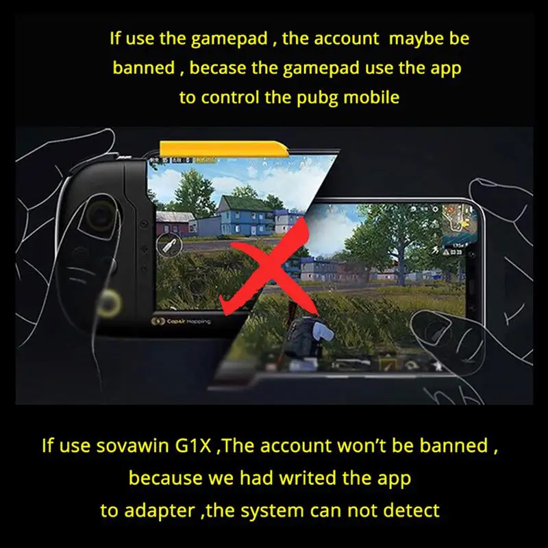  Studyset G1X PUBG Mobile Gamepad Controller Gaming Keyboard Mouse Android Phone to PC Converter Ada
