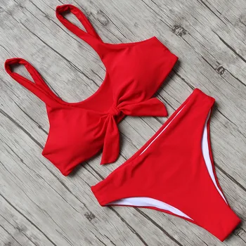 

Sexy Bikini 2018 Women Sexy Swimsuit High Waist Bikinis Set Female Beach Wear Bandage Push Up Swimwear Women's Swimming Suit
