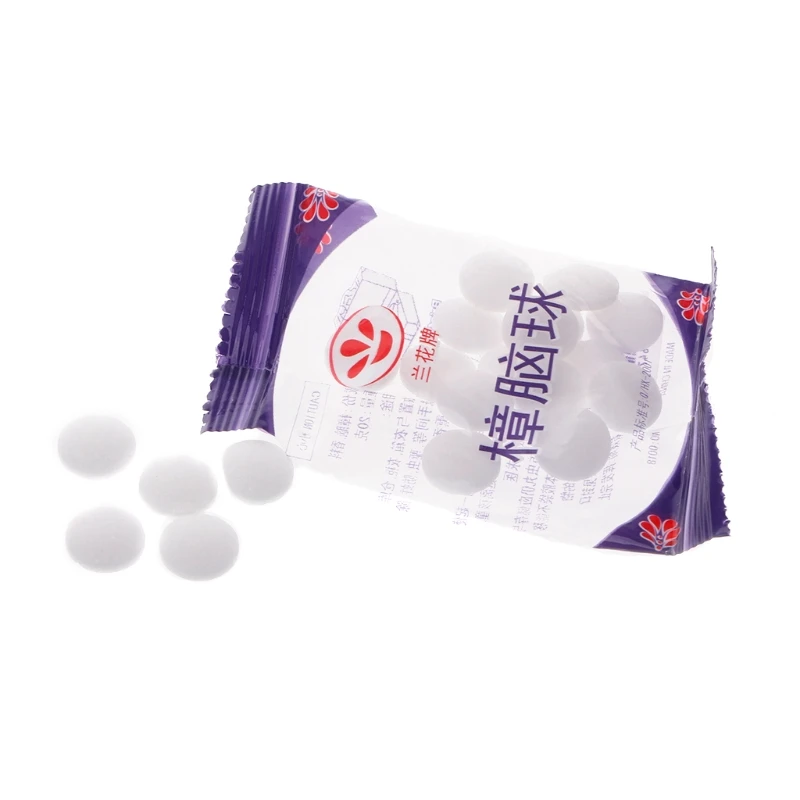

House Moth expel Camphor ball Toilets Cupboards Books Cloth Mothballs
