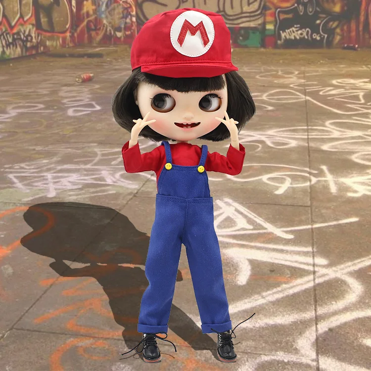 Neo Blythe Doll Super Mario Jumpsuit 1