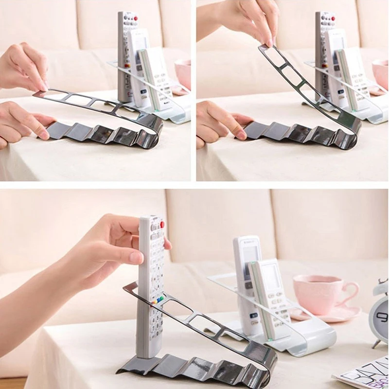 Remote Control Storage Remote Control Rack Plastic Exquisite Remote Control Holder Shelf Phone Space Saver Creative