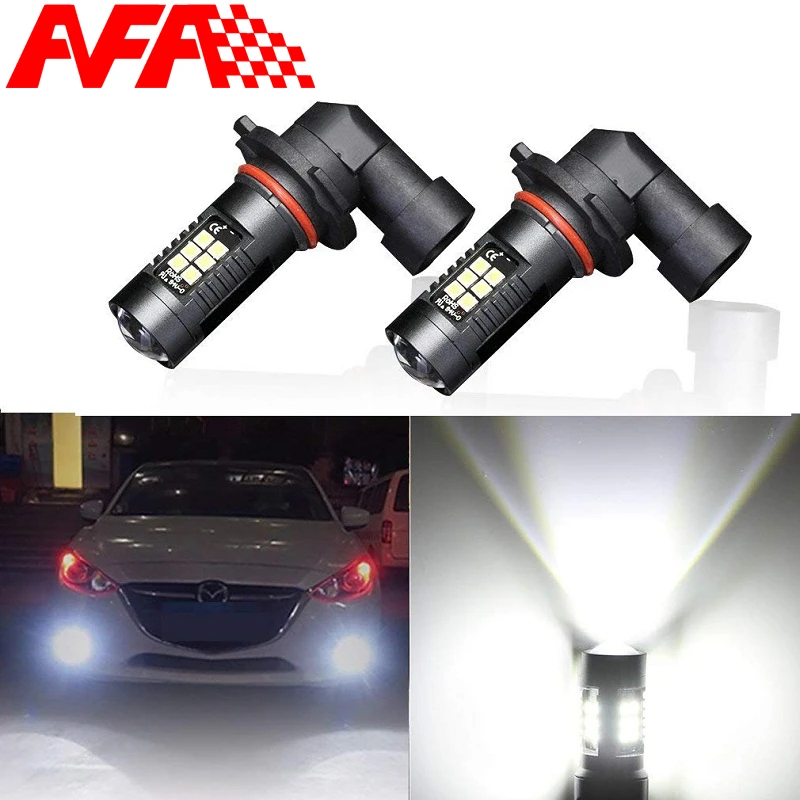Светодиодная противотуманная Лампа 9005 9006 H11 H13 H10 HB3 HB4 21 3030 SMD белые дневные ходовые