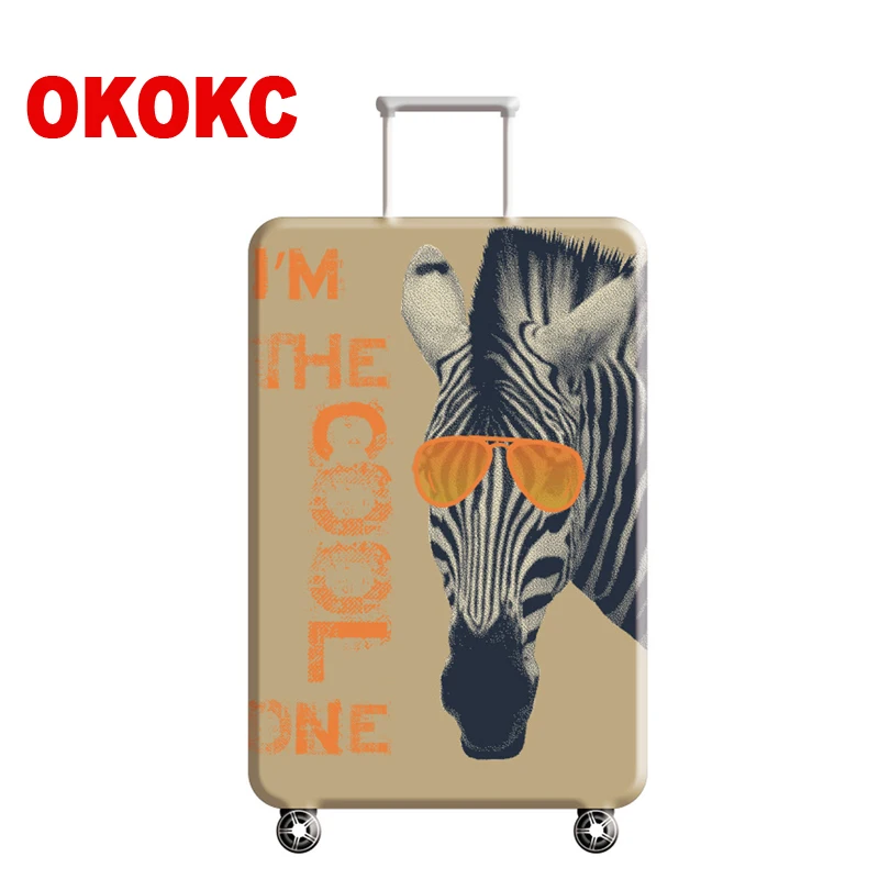 Чехол OKOKC в полоску эластичный пылезащитный чехол для багажа на колесиках с