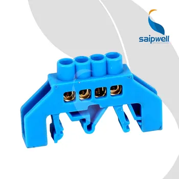 

20pcs/lot,250V-450V Brass Screws Terminal 6*9mm,4 Ways Copper Industrial Terminal Blocks Connector (SP-008/4)