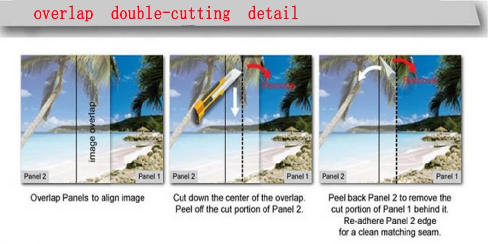 Papel de parede mural pintado à mão