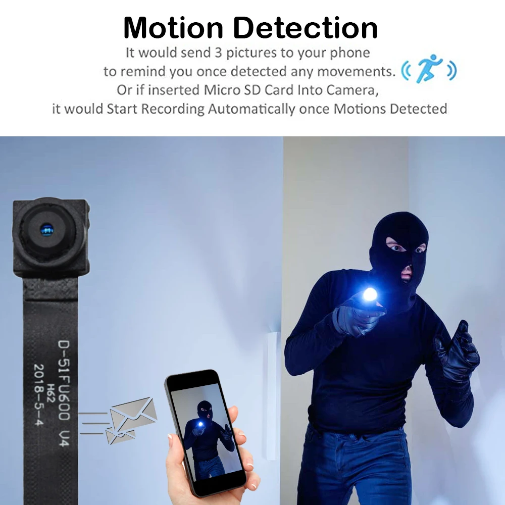 1080P DIY  Mini Wifi Wireless camera battery Camera wifi video Sound Recording remote Motion Detection Alarm Security Camera