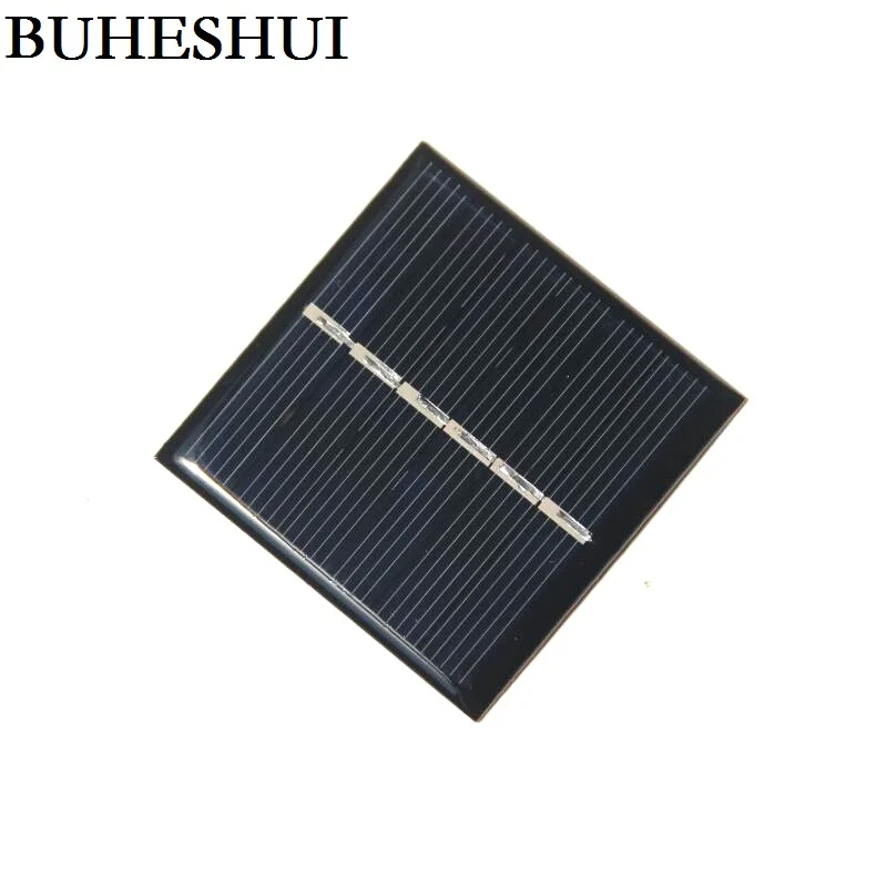 

BUHESHUI 0.42W 3V 120MA Mini Solar Cell Polycrystalline DIY Solar Panel Charger For LED Light Education Epoxy 54*54MM 3pcs