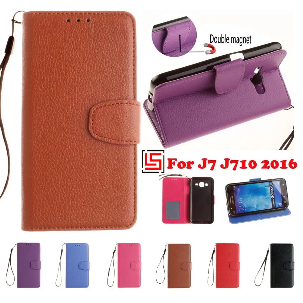 

Fashion PU Leather Flip Wallet Phone Mobile Cell Case capinha kryty coque Cover Cove For Samsung Samsun Galaxy Galaxi J7 2016