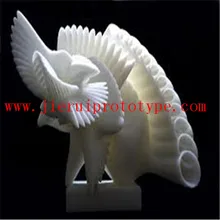 Самоцветные белые запасные части cnc 3d быстрого прототипа беспроводной мыши модель пластиковый прототип