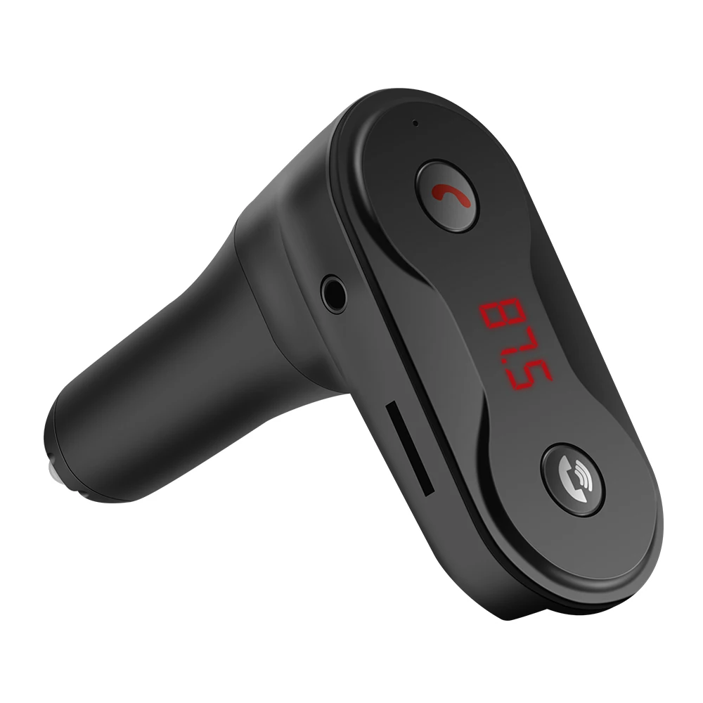 5V/2.1A Car Charger Hands Free Wireless Bluetooth with FM Transmitter