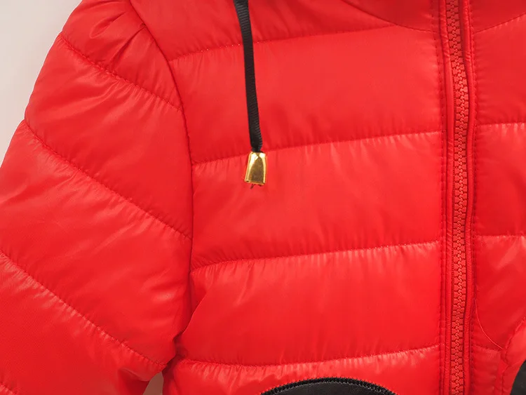 Классическая 3D мультфильм Минни с хлопковой подкладкой зимняя куртка для девочек парки с капюшоном пальто детские, для малышей Детские пальто детские 95-135 см