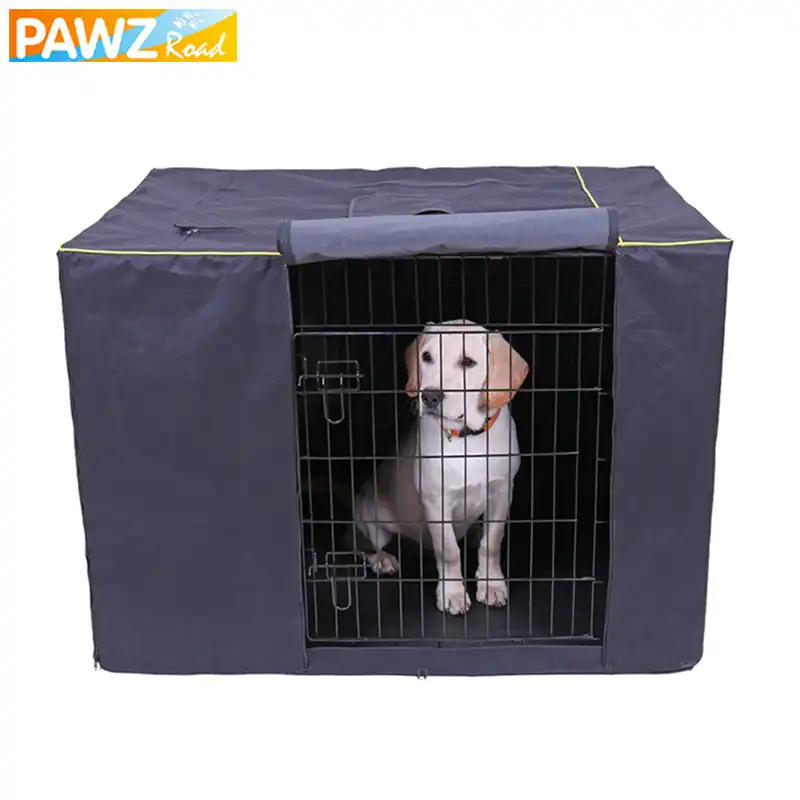 Pet Kopek Kafesi Kapak Su Gecirmez Kaymaz Duz Ekstra Buyuk Kedi Kopek Kulubesi Kapak Katlanabilir Yikanabilir Seyahat Egitim Kopek Urunler Houses Kennels Pens Aliexpress