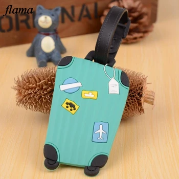Candy Color English Letter Luggage Label Strap Suitcase Name ID Address Tags Luggage Tags D37A14
