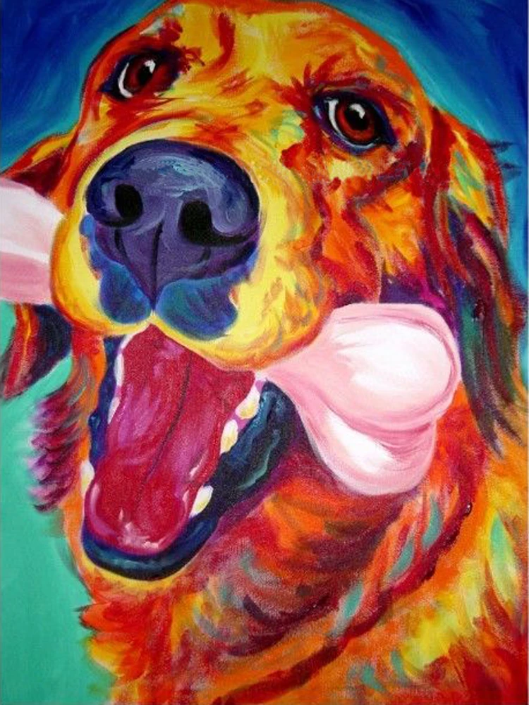 dog oil paintings for sale