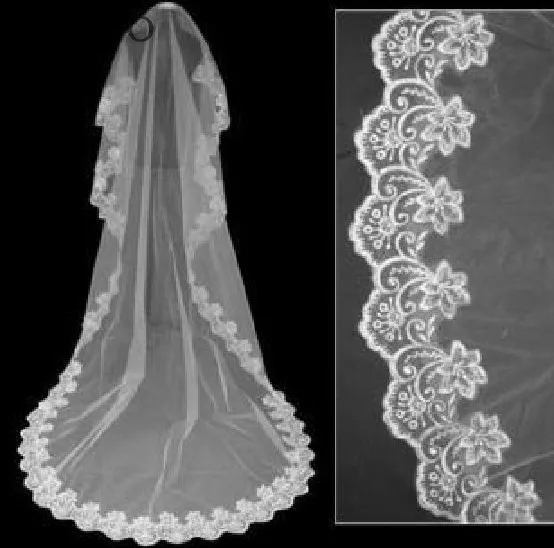 2019 Лидер продаж один слой свадебная фата Белый Кот Свадебные аксессуары в