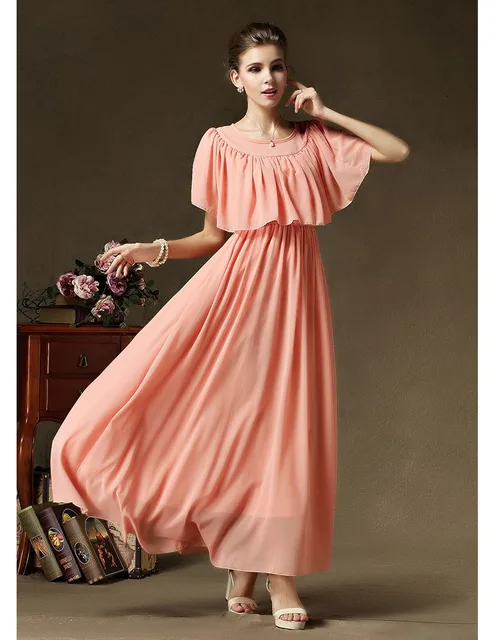 Watermelon Red Maxi Summer Dress