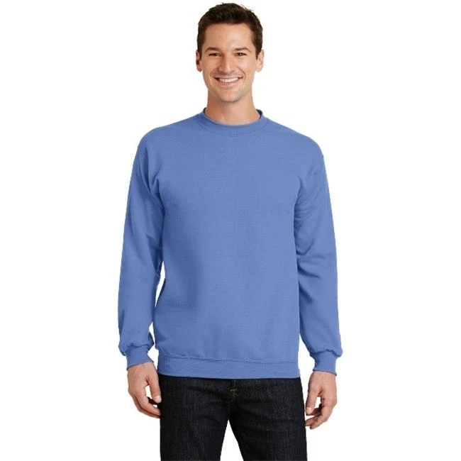 Port & Company PC78 Mens Core Fleece Crewneck Sweatshirt Carolina Blue - Small