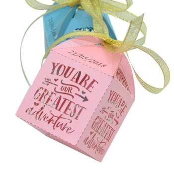 

candy box baby shower decoration laser cut baby giveaway gifts box customized door gift box