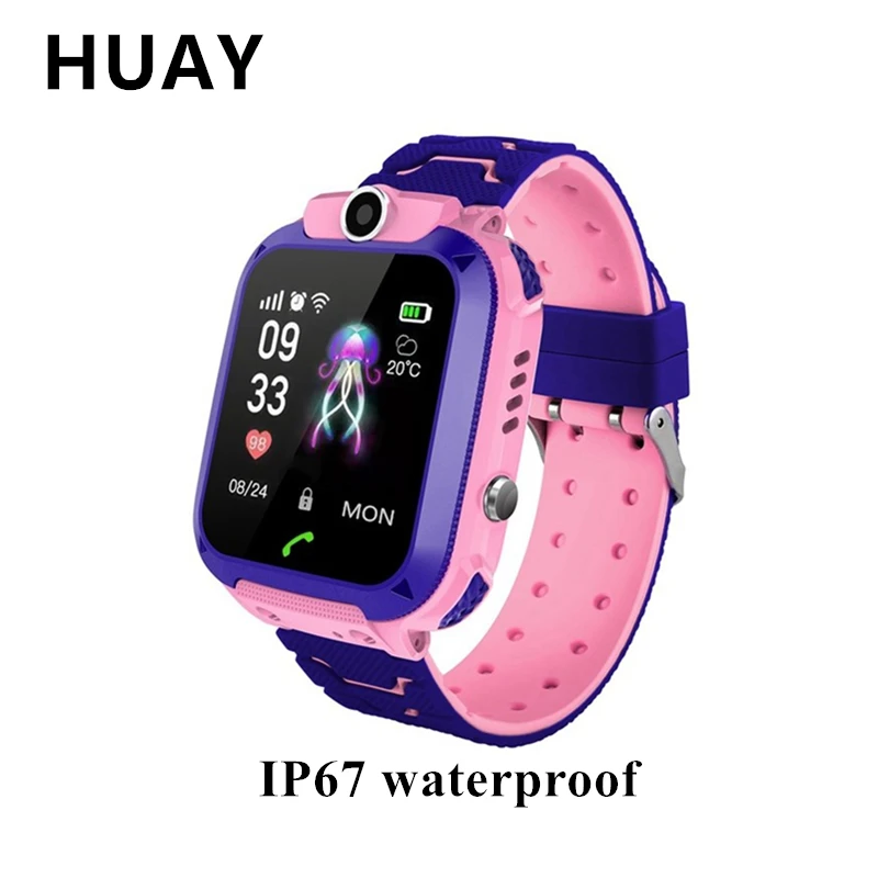 

New Children Tracker Watch Smart Watch LBS Multifunction Digital Wristwatch Camera Waterproof IOS Android Kids Gift Q12 TD27
