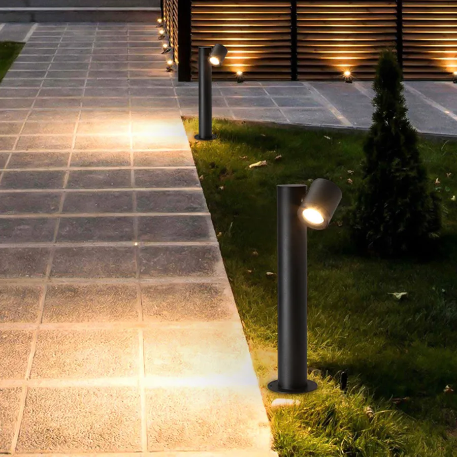 Thrisdar Adjustable Outdoor Garden Lawn Lamp Waterproof Landscape Pathway Lawn Spotlight Street Park Villa Holiday Pillar Light